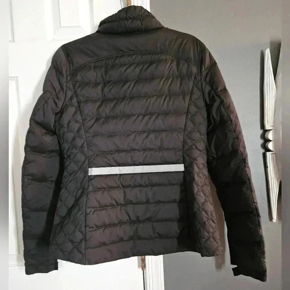 Express Full Zip Puffer Jacket Coat w/ Thumb Holes Women (L) - Picture 3 of 5